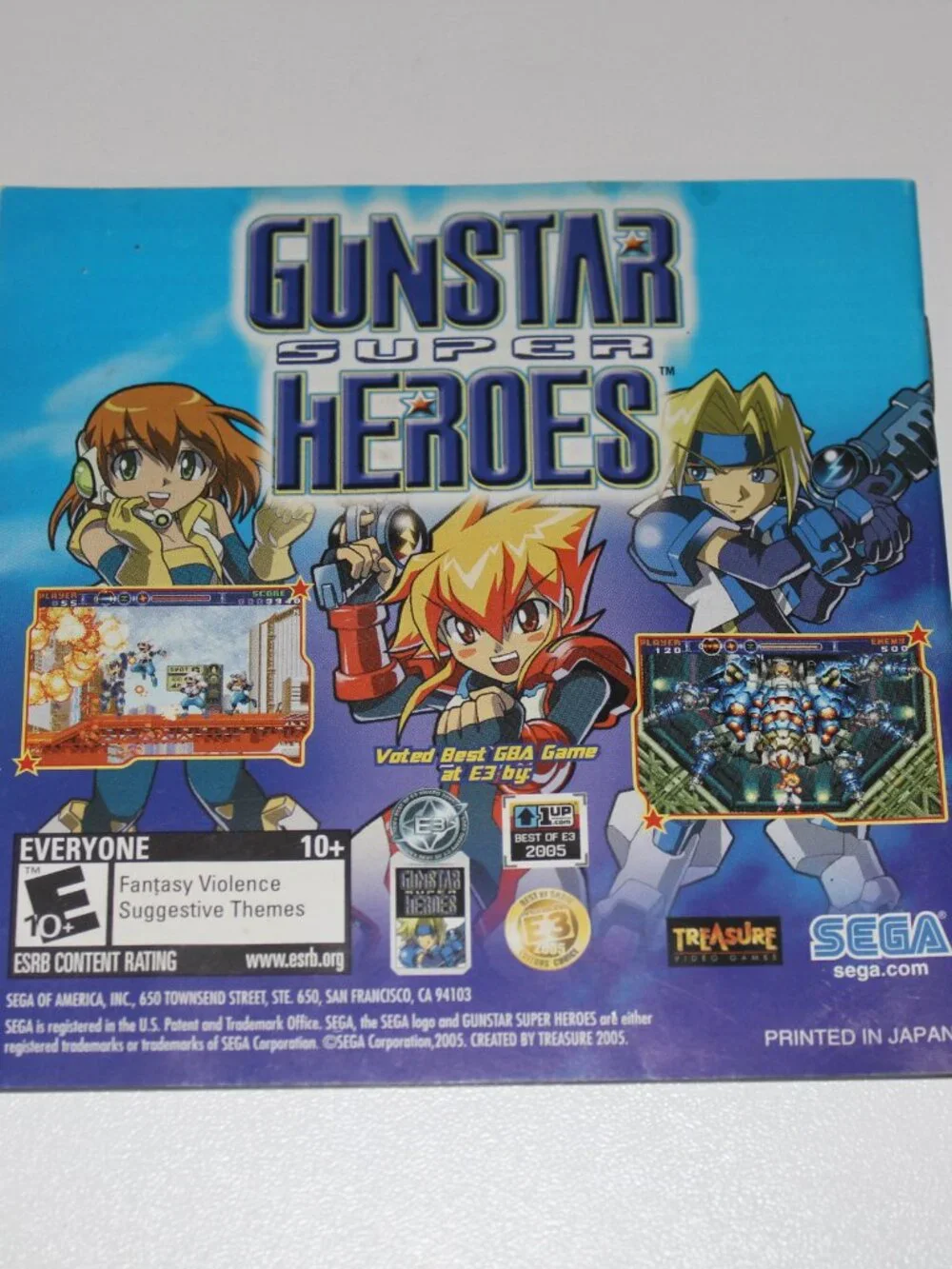 Sega listing booklet